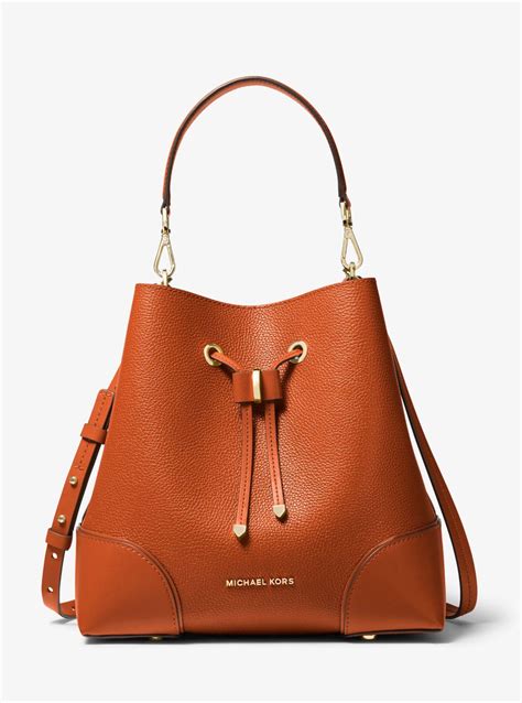 michael kors mercer gallery medium pebbled leather shoulder bag|Michael Kors shoulder crossbody bag.